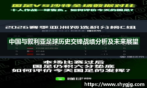 中国与叙利亚足球历史交锋战绩分析及未来展望